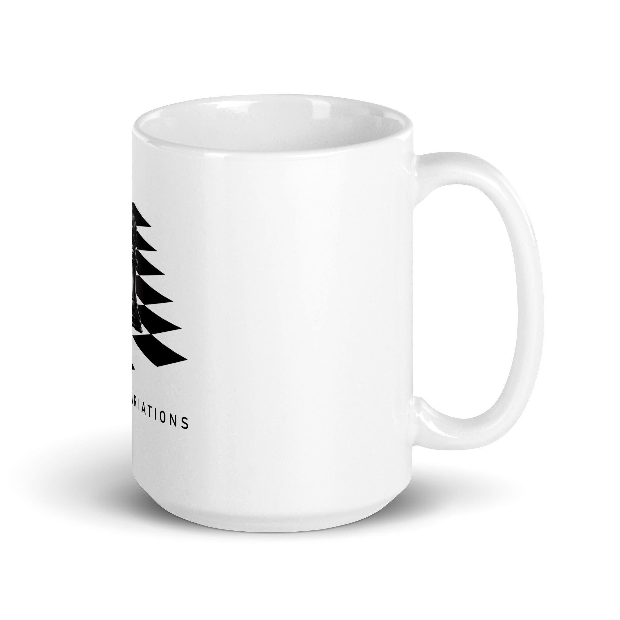 Bishop Pair on White glossy mug