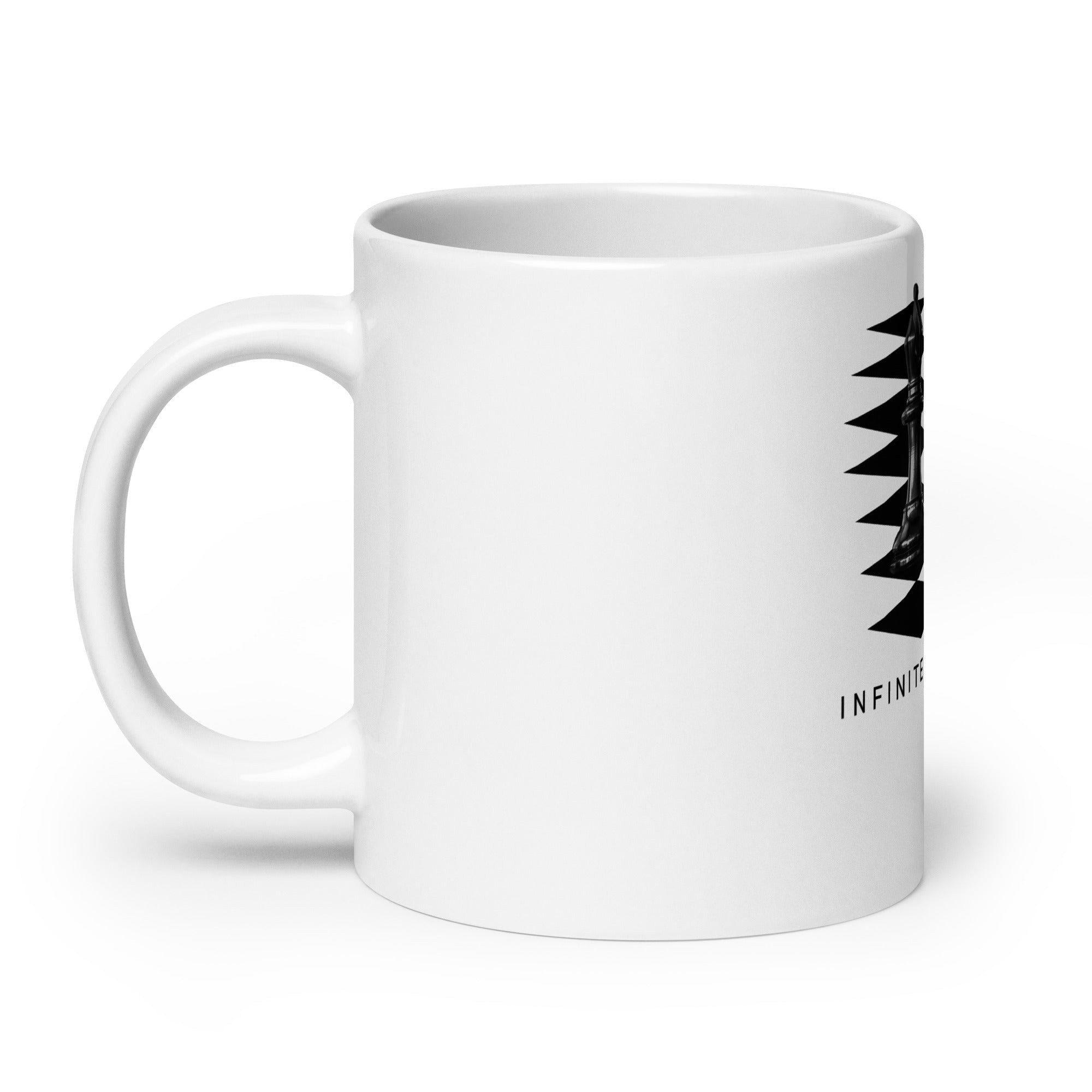 Bishop Pair on White glossy mug