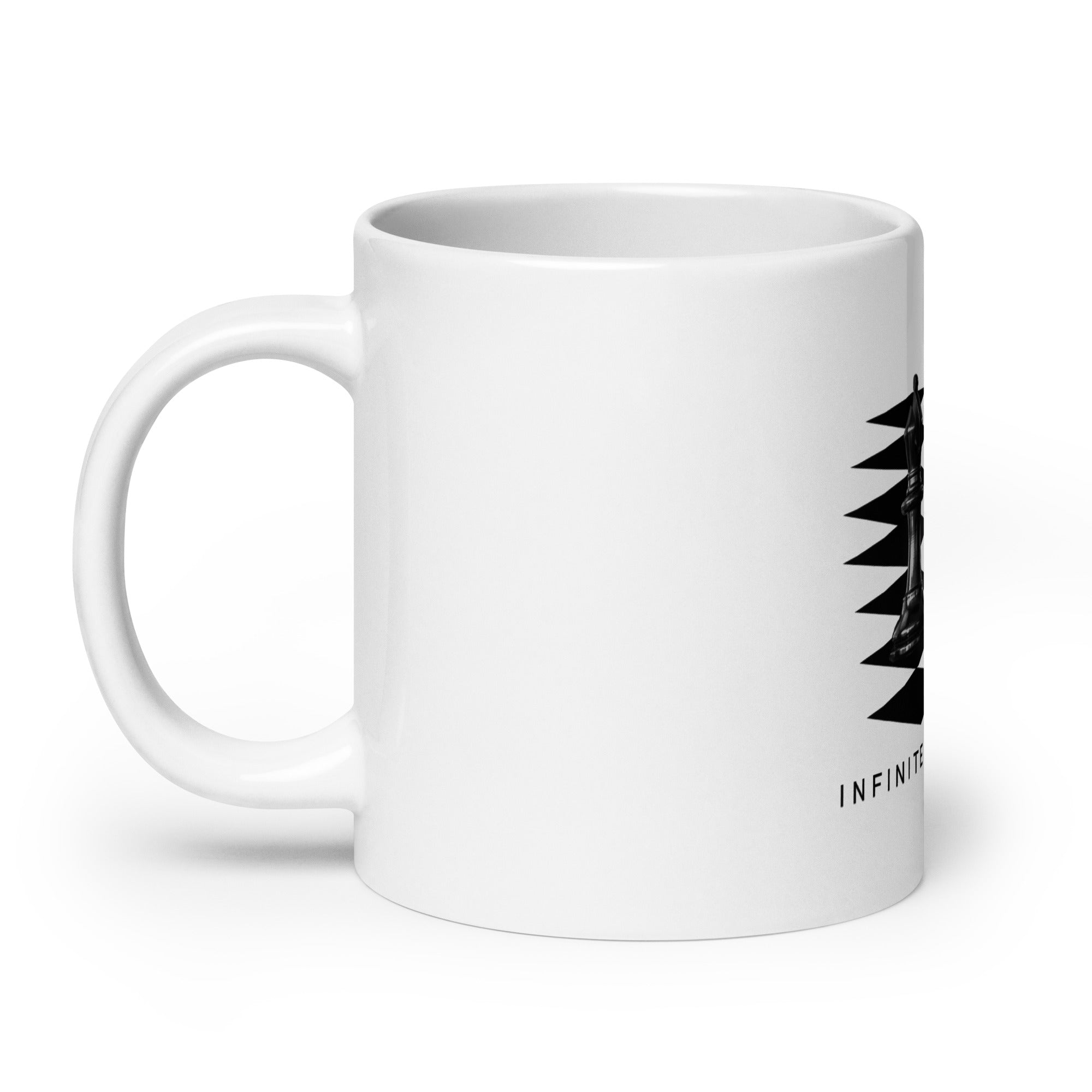 Bishop Pair on White glossy mug