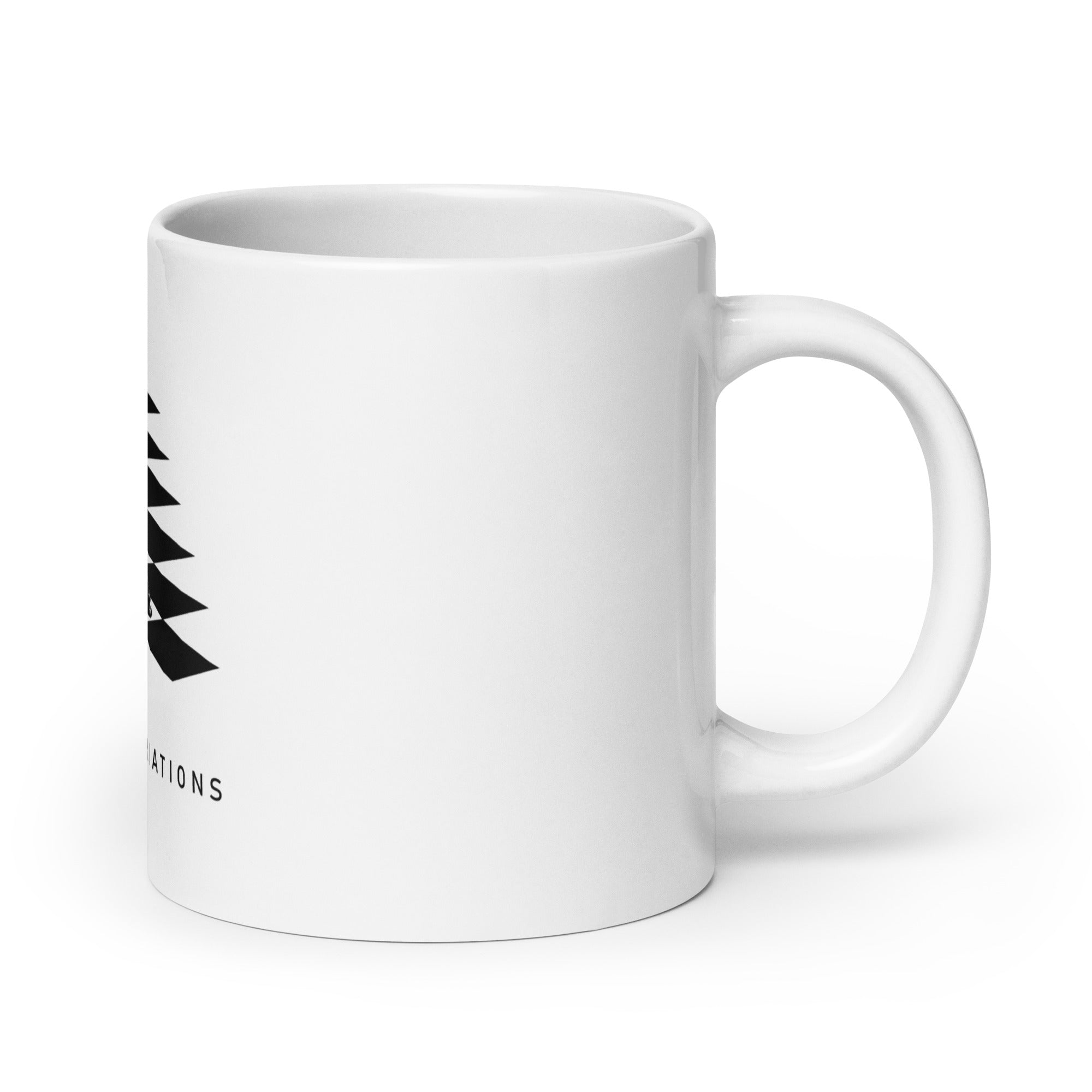Bishop Pair on White glossy mug