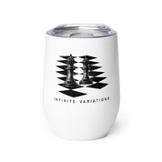 Black Bishops on White - Wine tumbler