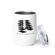 Black Bishops on White - Wine tumbler