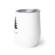 Black Bishops on White - Wine tumbler