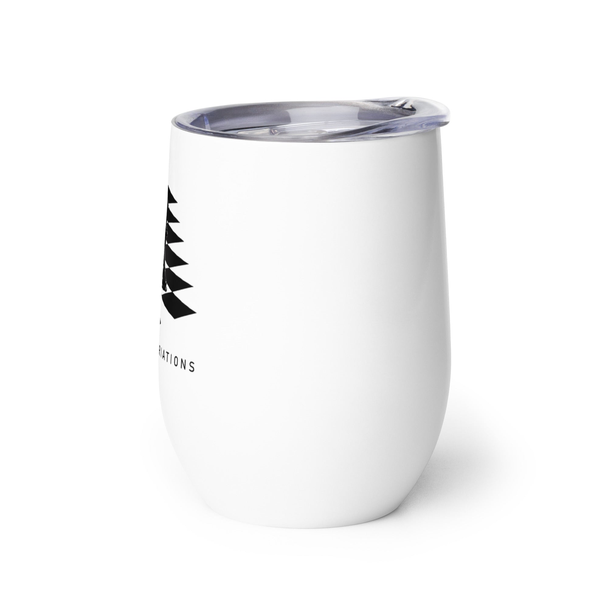 Black Bishops on White - Wine tumbler