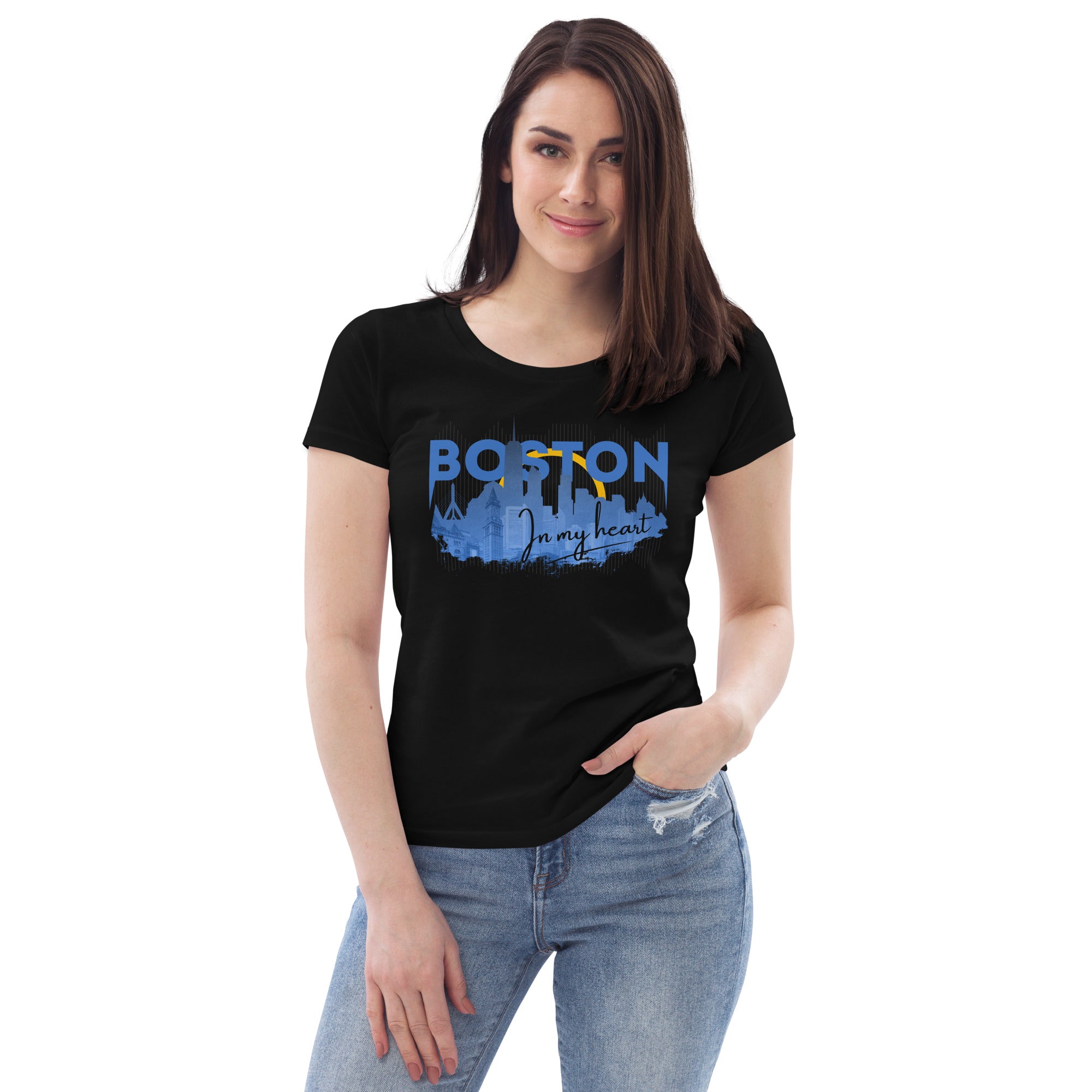 Boston Design - Women's fitted eco tee