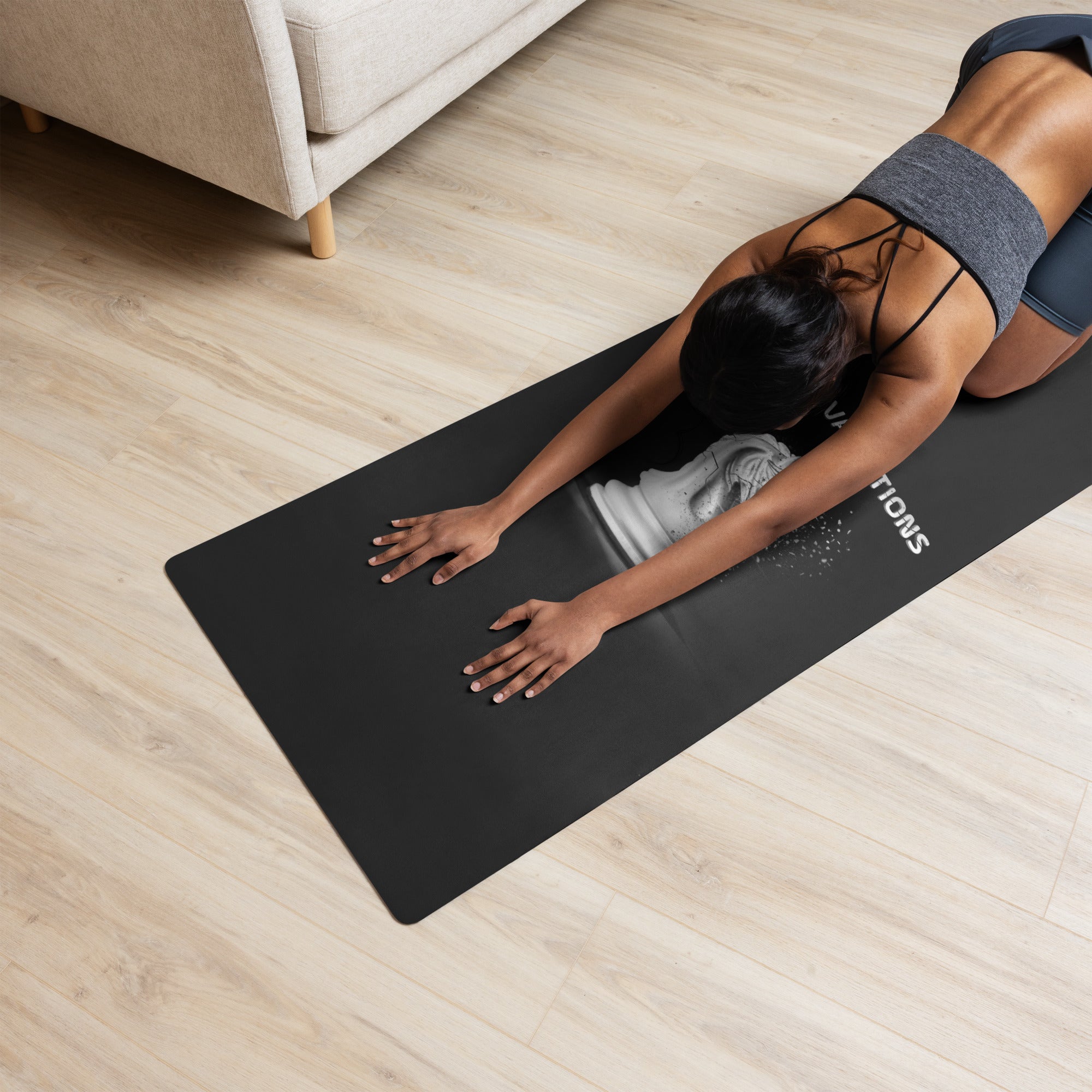 Infinite Variations - Disintegrating Knight - Yoga mat