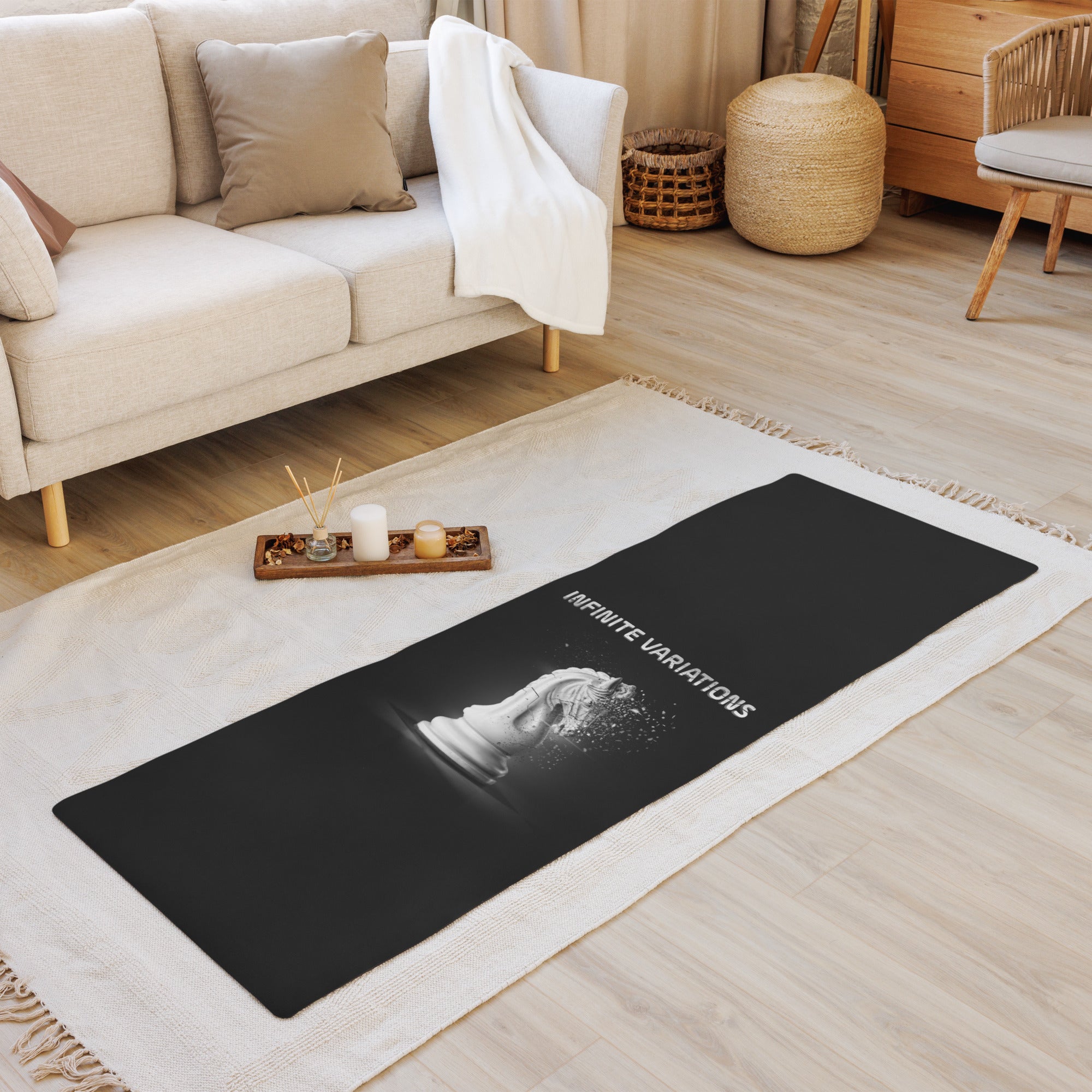 Infinite Variations - Disintegrating Knight - Yoga mat