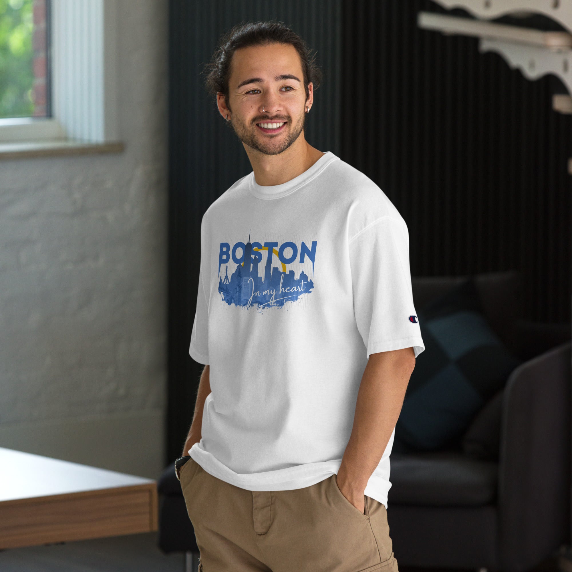 Infinite Variations - Boston Design - Men's Champion T-Shirt