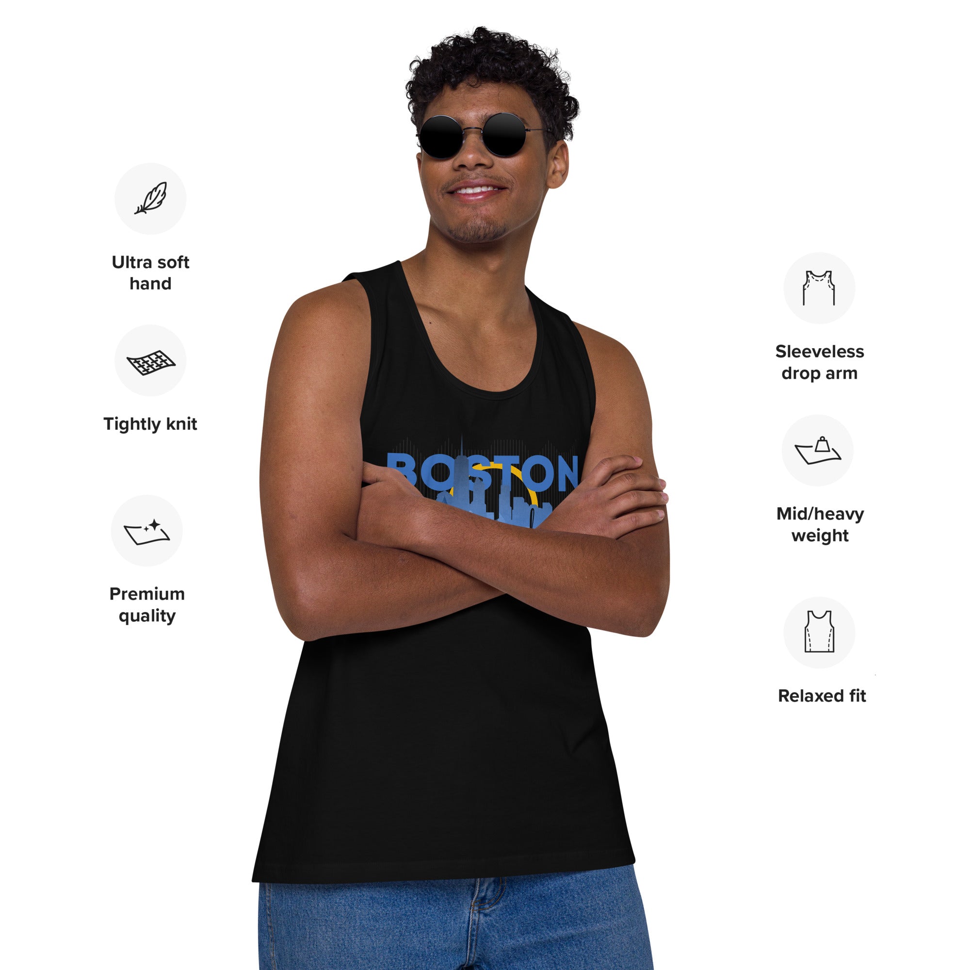 Infinite Variations - Boston Design - Men’s premium tank top
