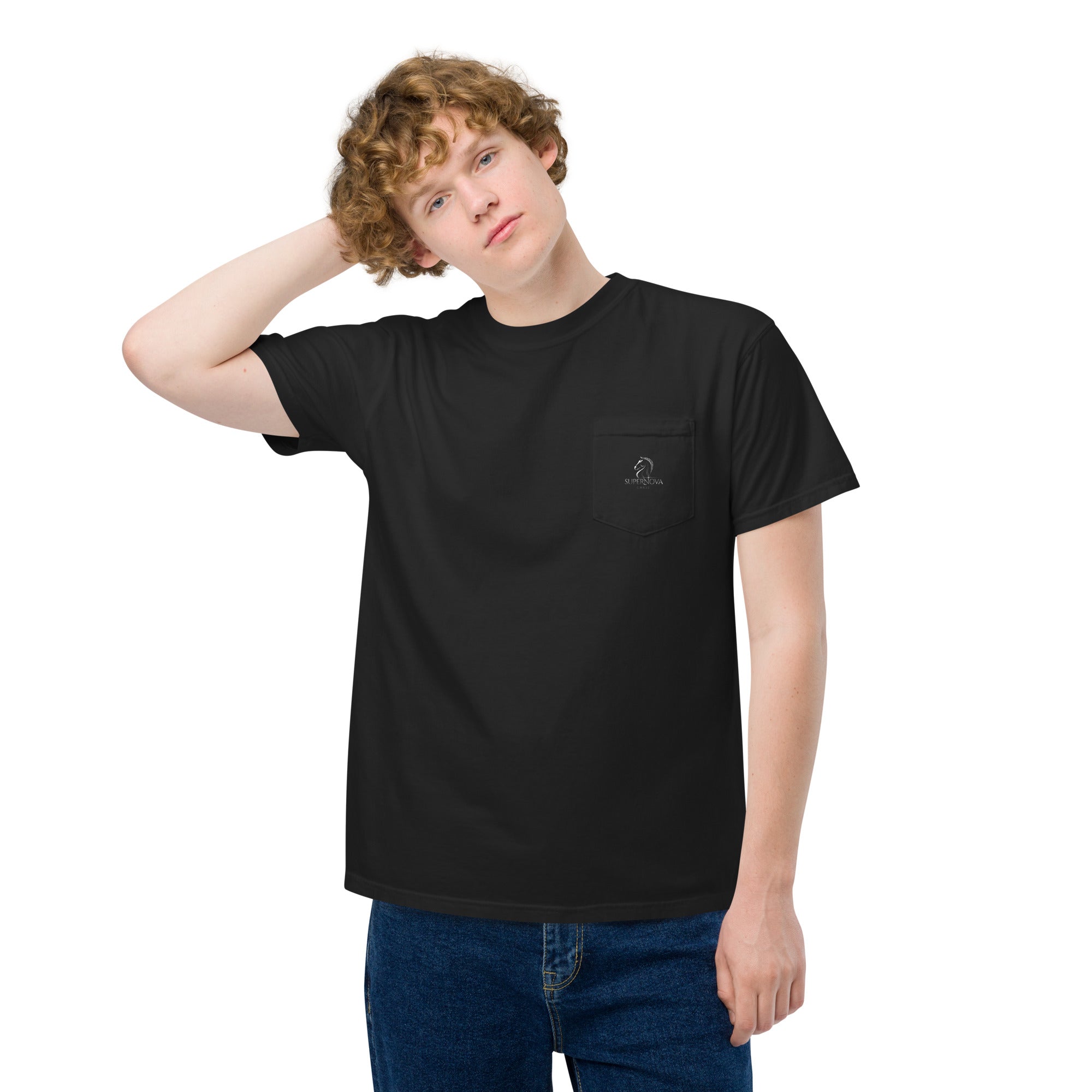 Supernova  - Unisex garment-dyed pocket t-shirt