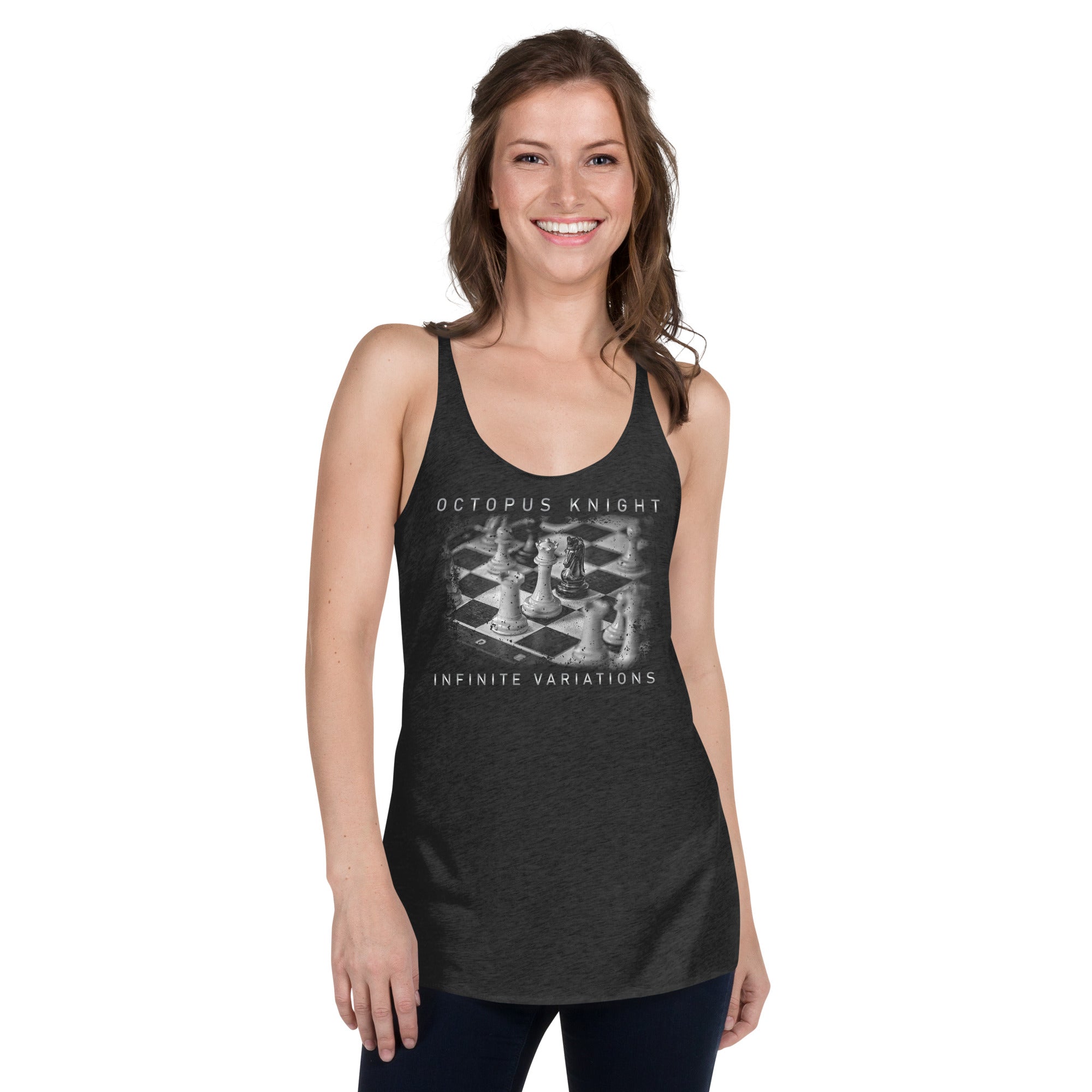 Infinite Variations - Octopus Knight - Classical Design Distressed - Women's Racerback Tank